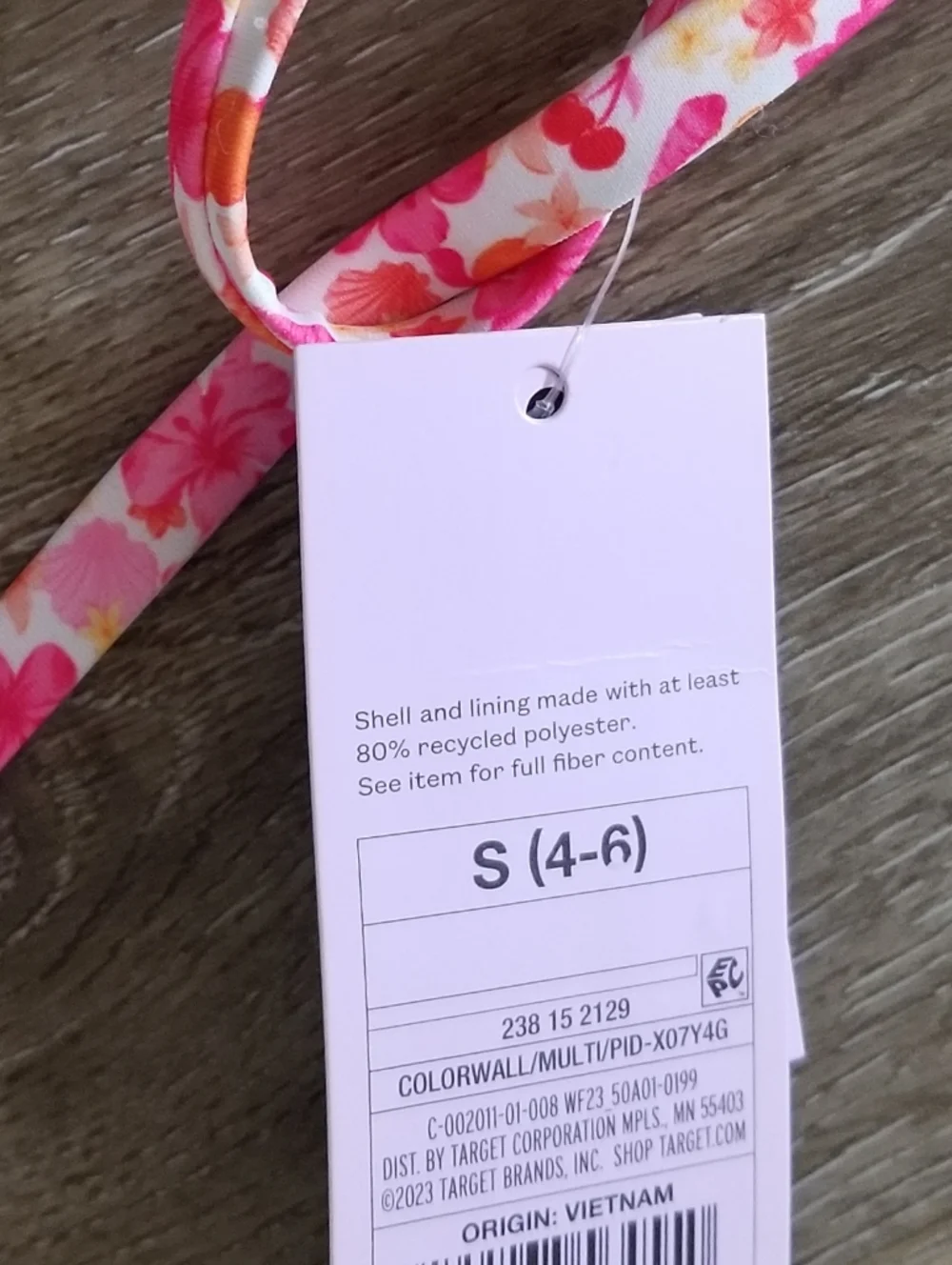 NWT Wild Fable Mini Floral Side Ties Low Rise Extra Cheeky Bikini Size Small